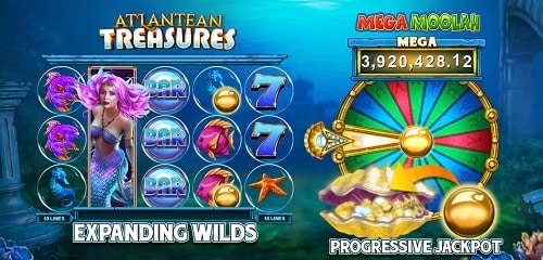 Atlantean Treasures Mega Moolah Progressive Game