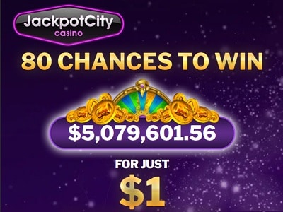 80 Chances to Win at Jackpot City